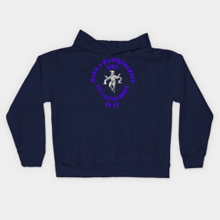 Make Handkerchief Dance Put A Little Boogie In It Pun Blue Text Kids Hoodie